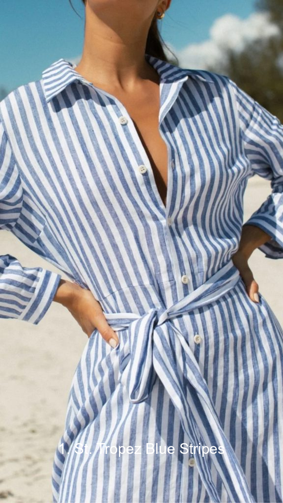 1. St. Tropez Blue Stripes