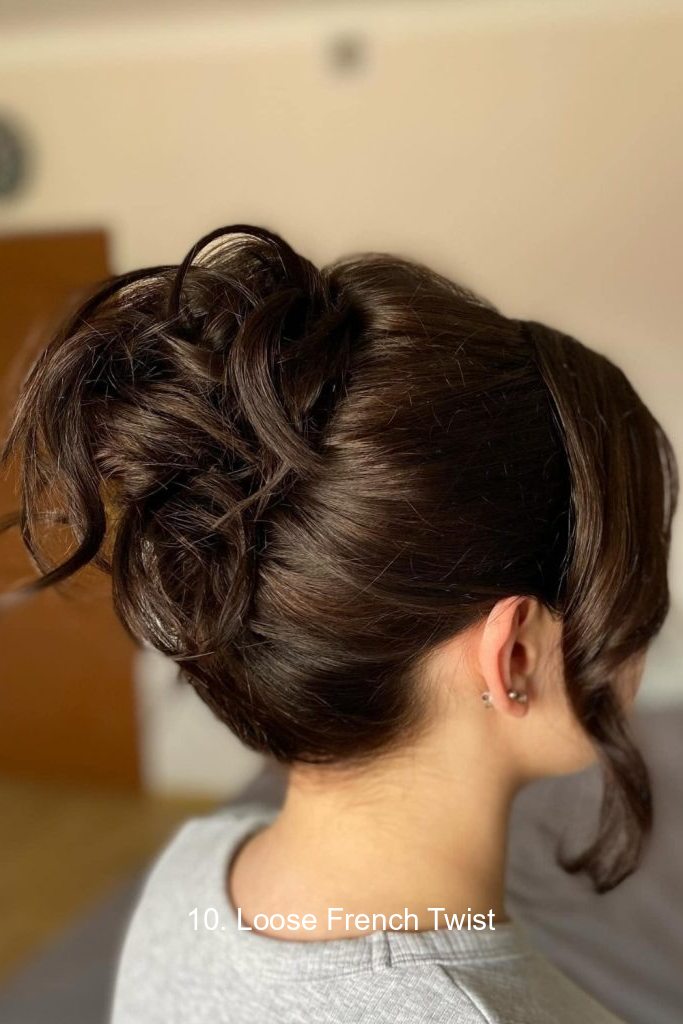 10. Loose French Twist