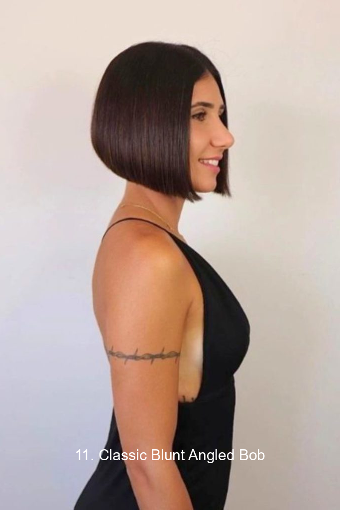 11. Classic Blunt Angled Bob