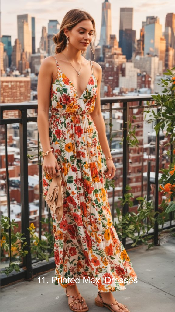 11. Printed Maxi Dresses