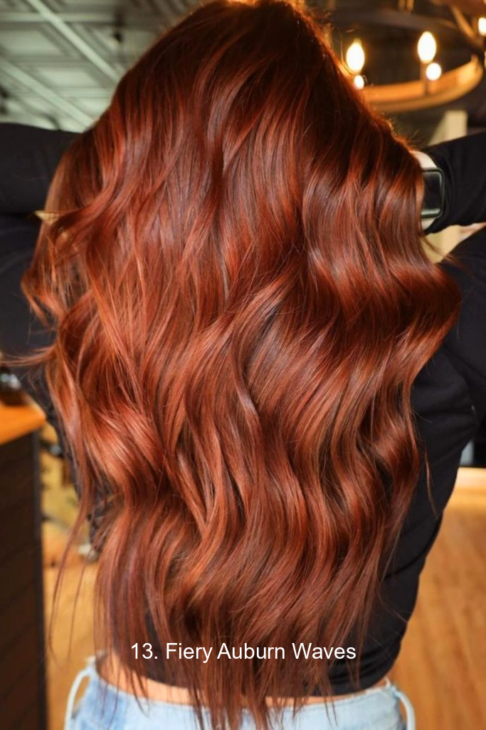 13. Fiery Auburn Waves