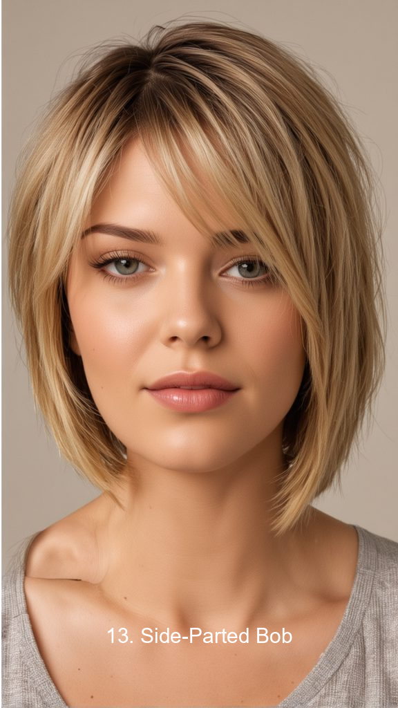 13. Side-Parted Bob