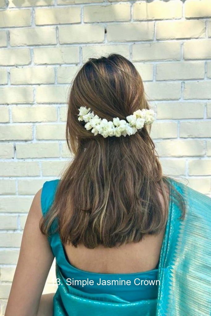 13. Simple Jasmine Crown