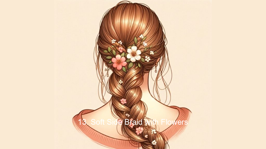 13. Soft Side Braid with Flowers