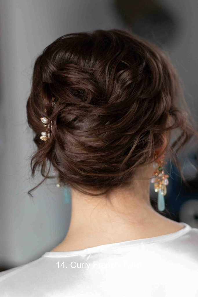 14. Curly French Twist