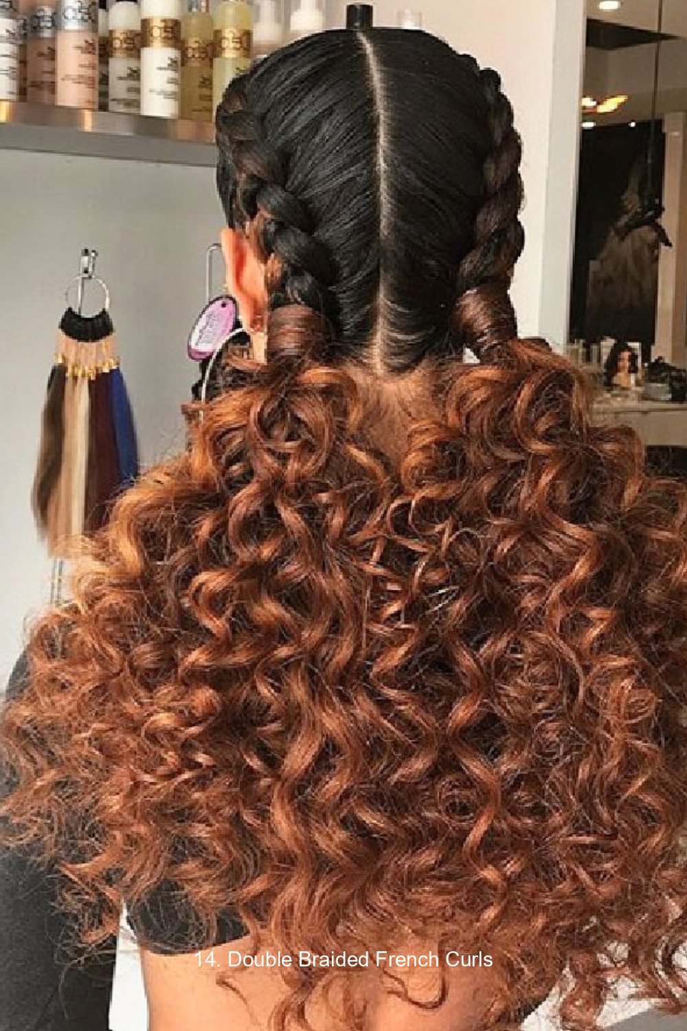 14. Double Braided French Curls