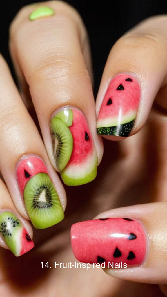 14. Fruit-Inspired Nails