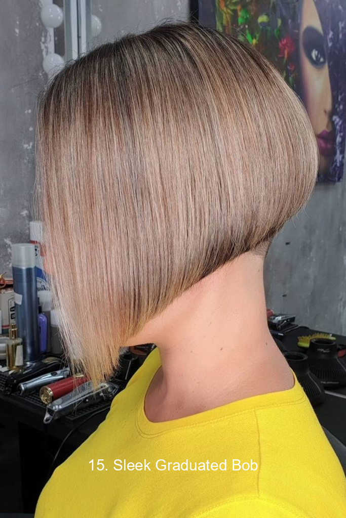 15. Sleek Graduated Bob