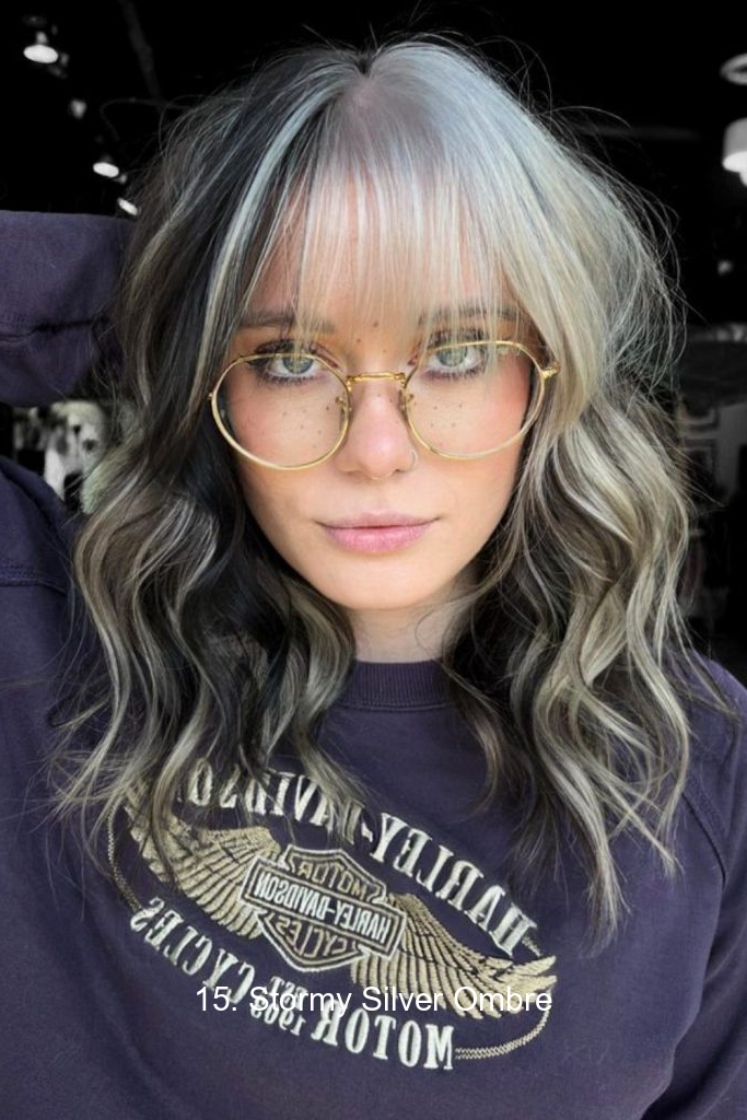 15. Stormy Silver Ombre