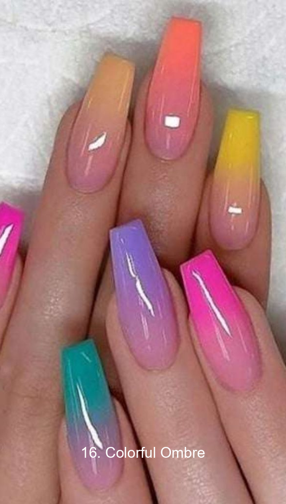 16. Colorful Ombre