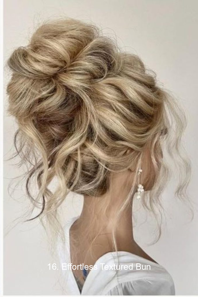 16. Effortless Textured Bun