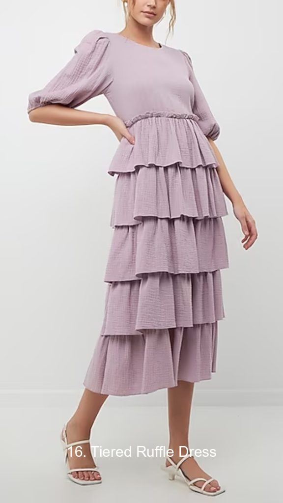 16. Tiered Ruffle Dress