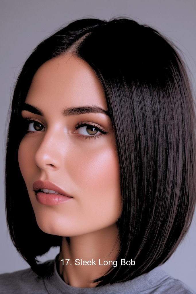 17. Sleek Long Bob