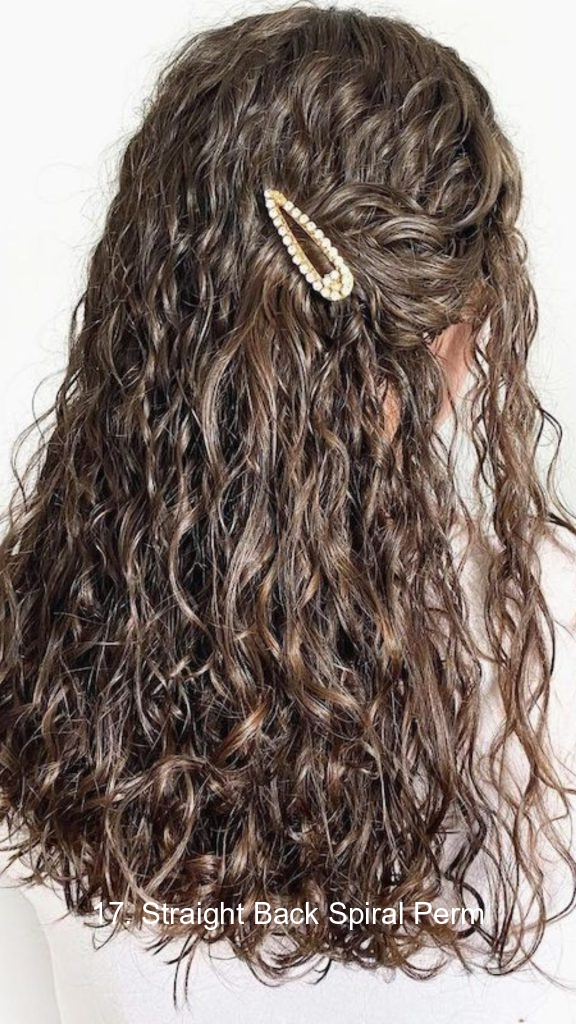 17. Straight Back Spiral Perm