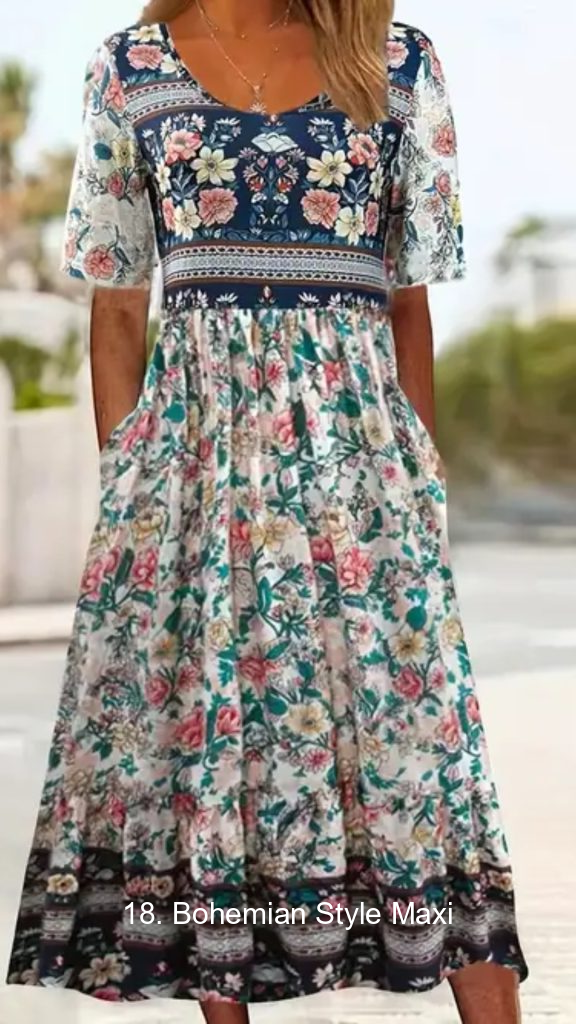 18. Bohemian Style Maxi