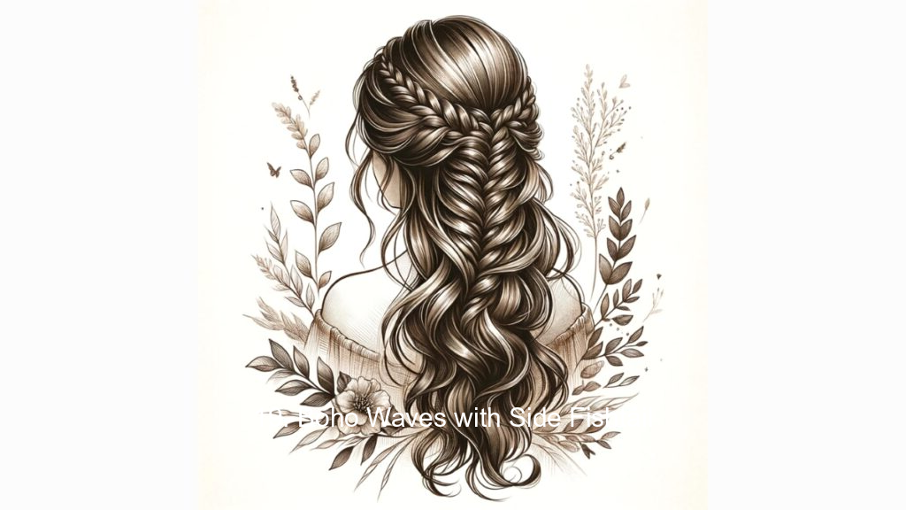 19. Boho Waves with Side Fishtail