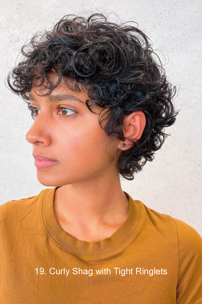 19. Curly Shag with Tight Ringlets