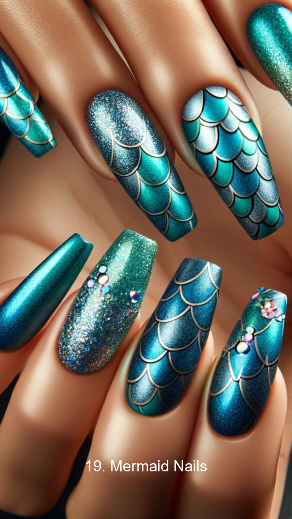 19. Mermaid Nails