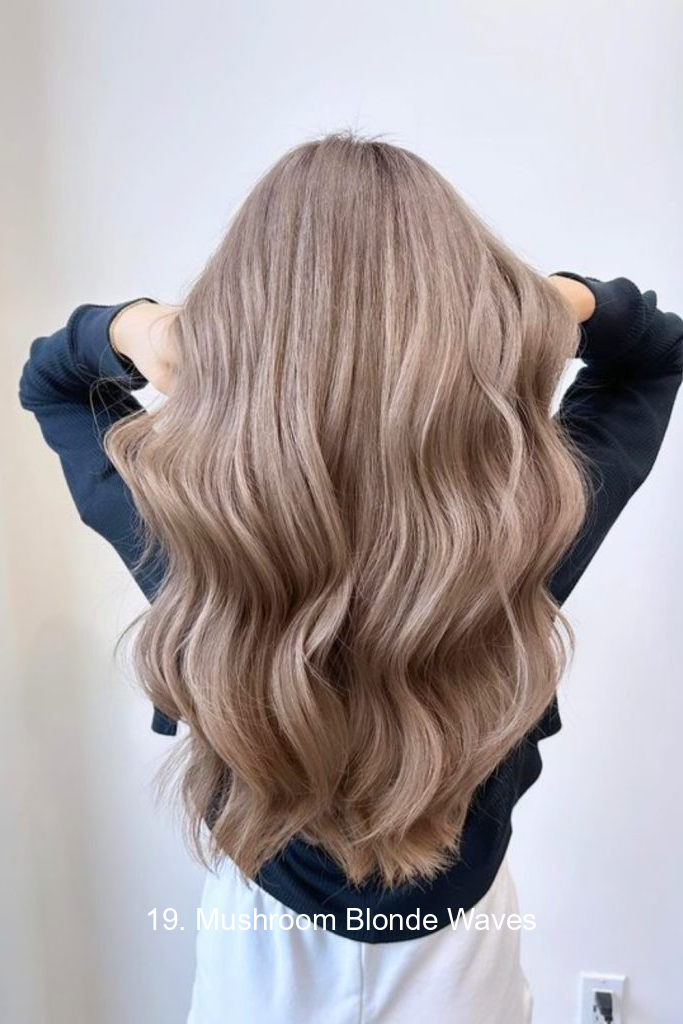 19. Mushroom Blonde Waves