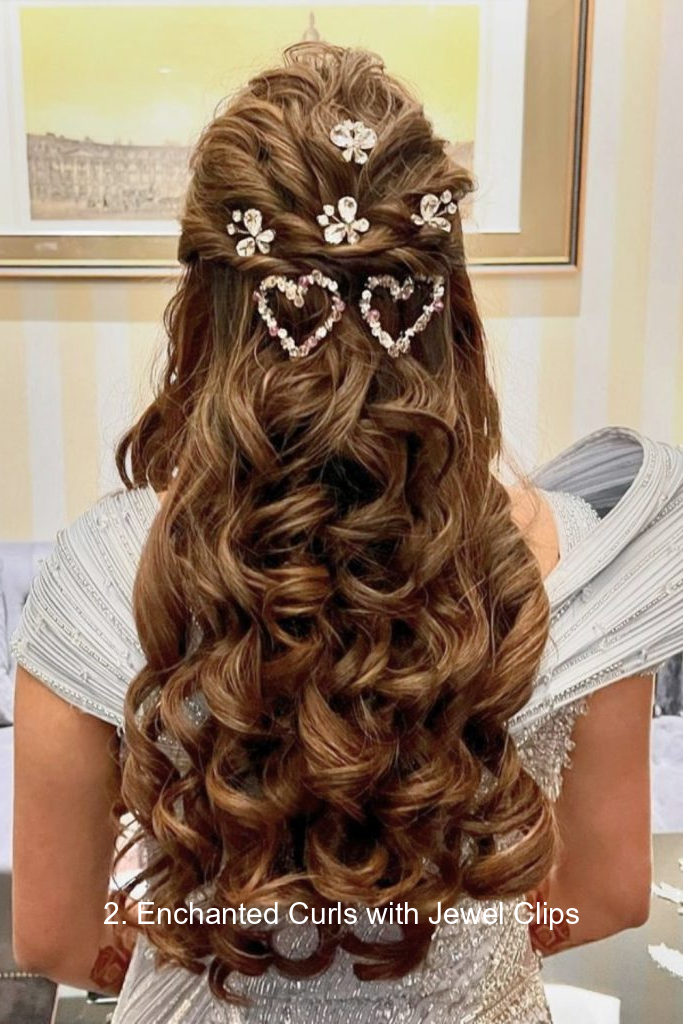 2. Enchanted Curls with Jewel Clips