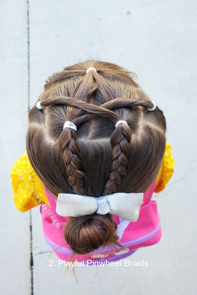 2. Playful Pinwheel Braids