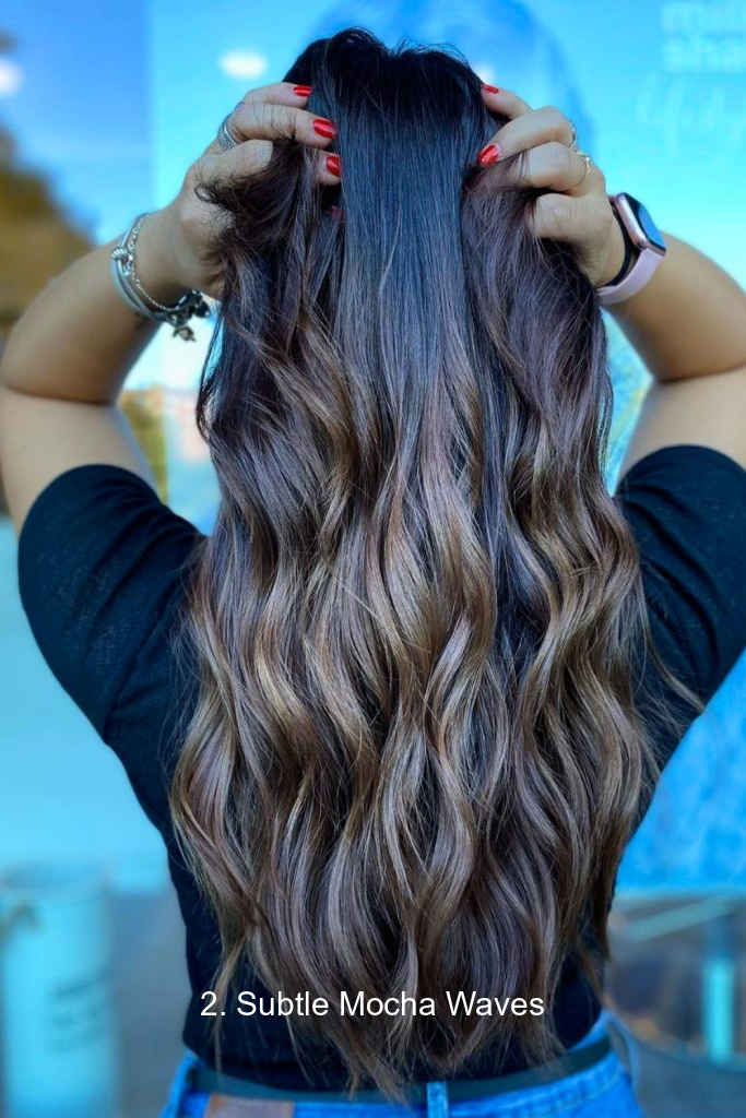 2. Subtle Mocha Waves