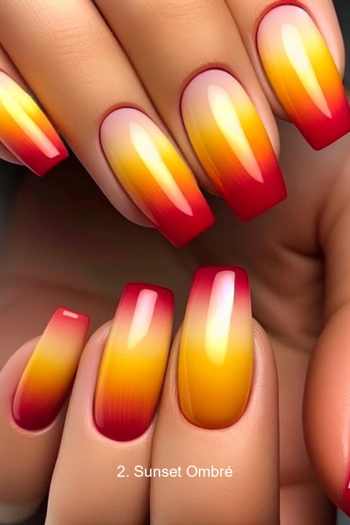 2. Sunset Ombré