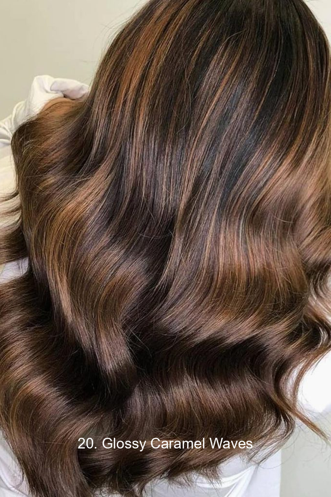 20. Glossy Caramel Waves