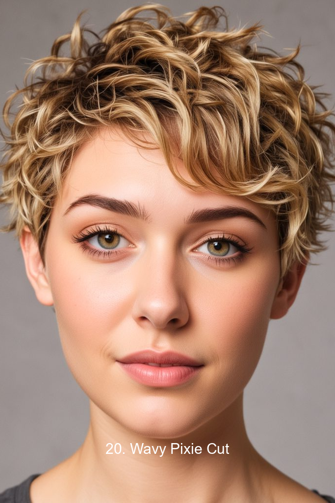 20. Wavy Pixie Cut