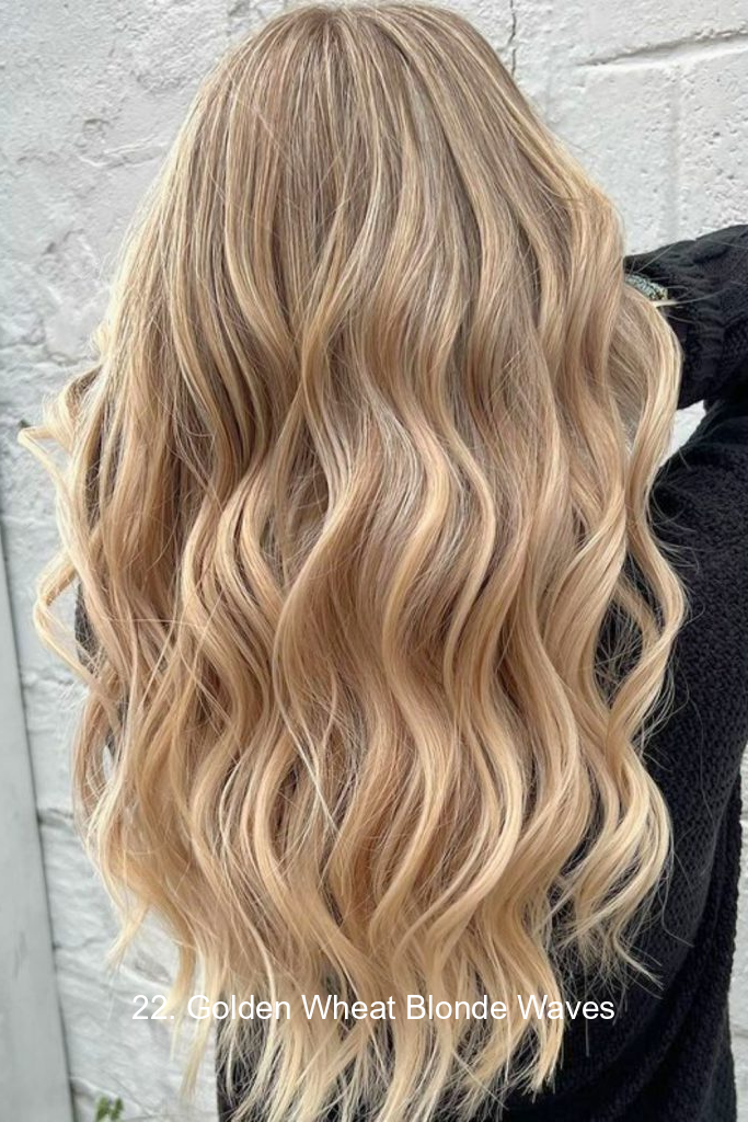 22. Golden Wheat Blonde Waves