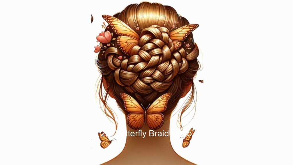 23. Butterfly Braid Updo