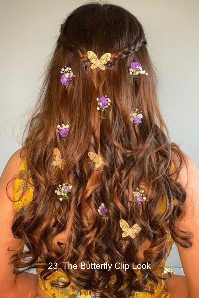 23. The Butterfly Clip Look