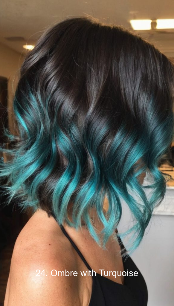 24. Ombre with Turquoise