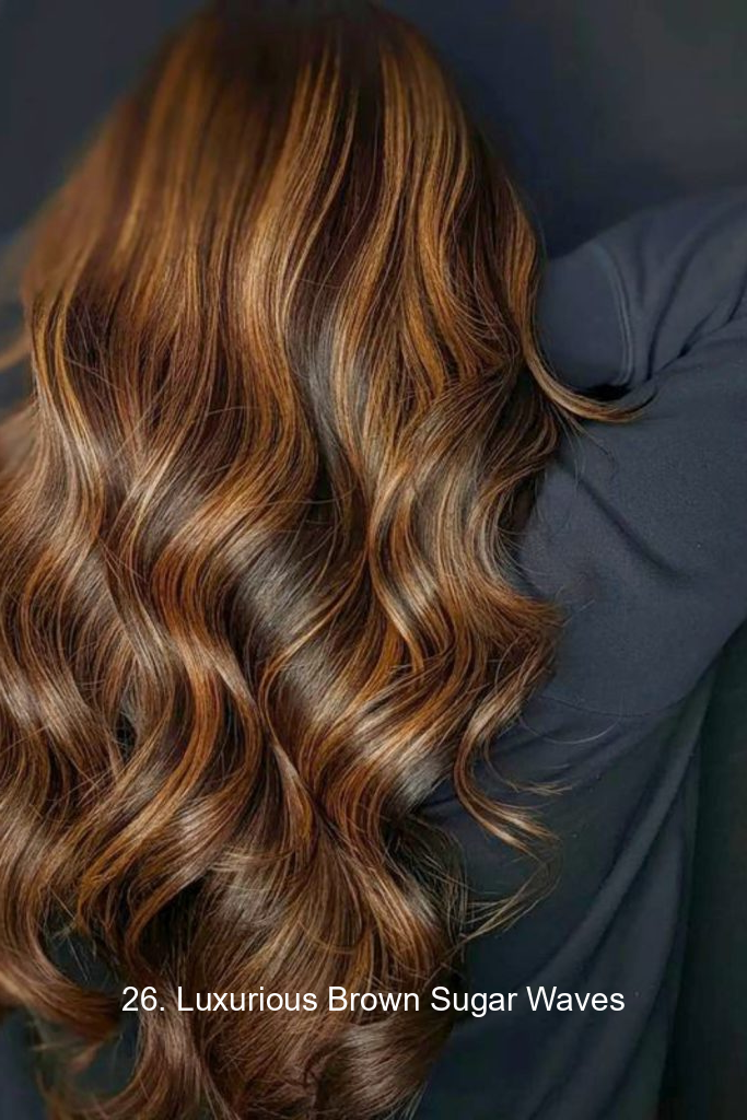 26. Luxurious Brown Sugar Waves