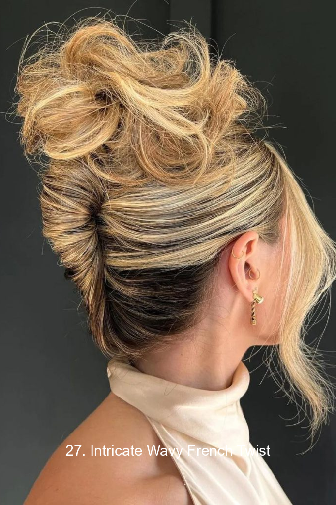 27. Intricate Wavy French Twist