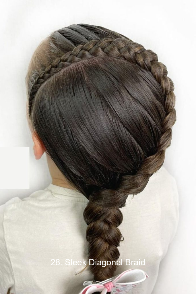 28. Sleek Diagonal Braid