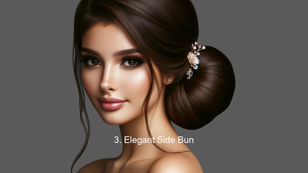 3. Elegant Side Bun