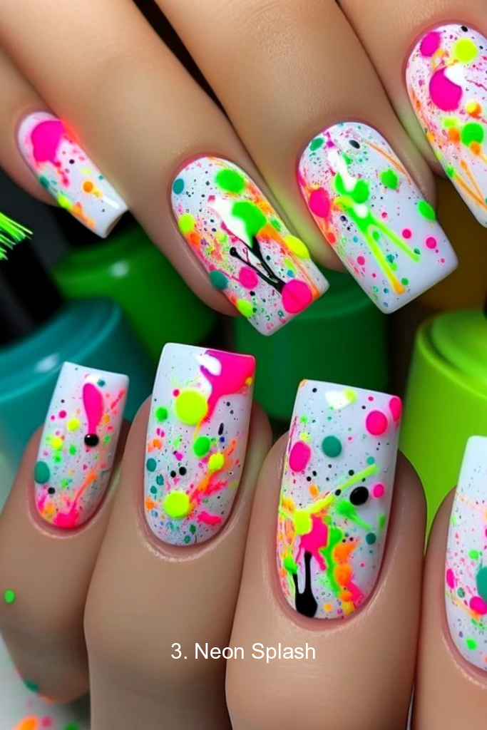 3. Neon Splash