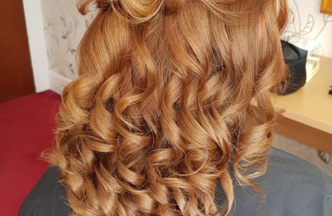 30. Half Up Half Down Curls