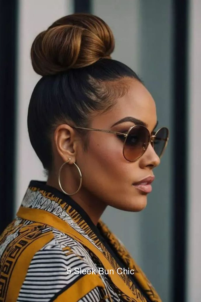 5.Sleek Bun Chic