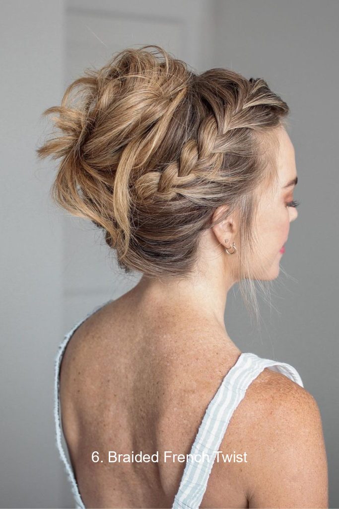 6. Braided French Twist