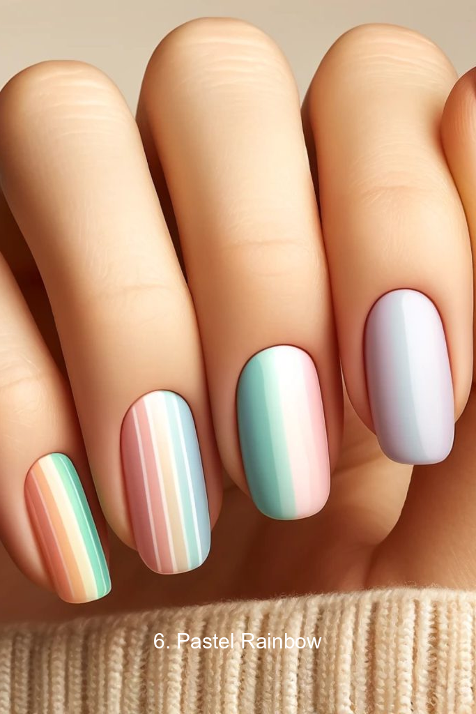 6. Pastel Rainbow