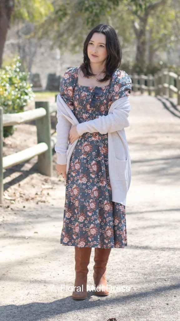 7. Floral Midi Dress