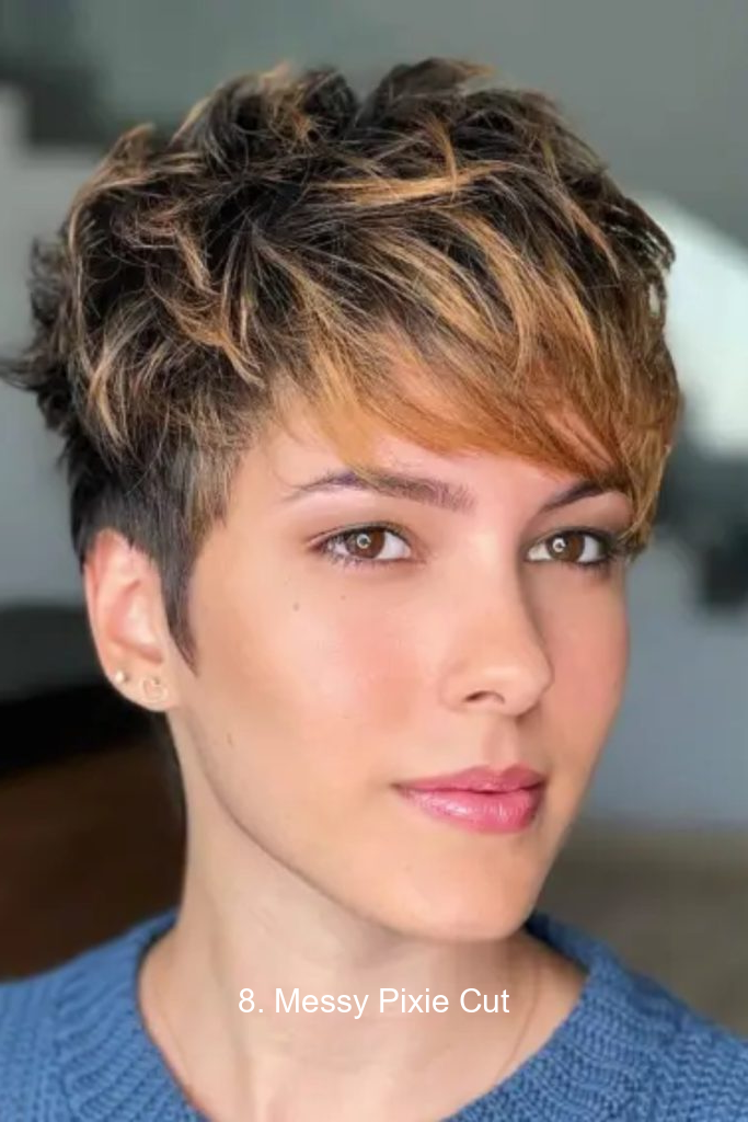 8. Messy Pixie Cut