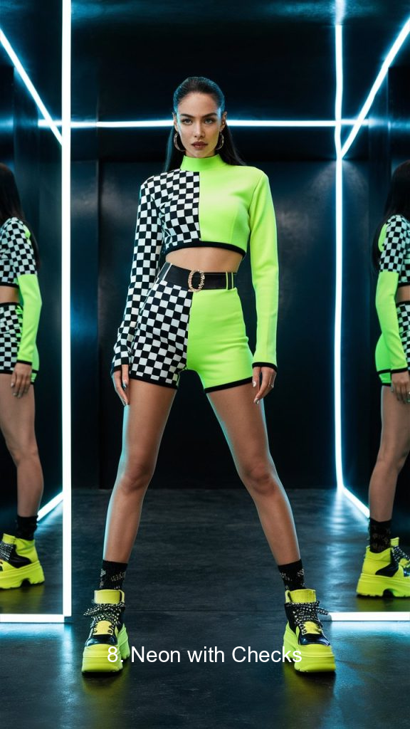 8. Neon with Checks