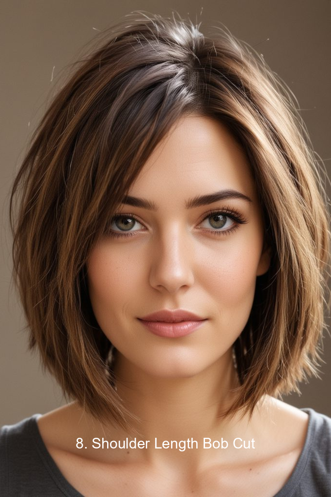 8. Shoulder Length Bob Cut